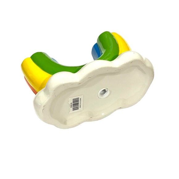 U Shape Rainbow Modern Vase Clouds Planter Ceramic Double Vase - Picture 8 of 8